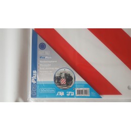 Plastic warning board with 4 reflectors