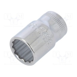 1 pcs x BAHCO - A6700DM-11 - Socket, 12-angles,socket spanner, 1/4', tool steel, thin walled