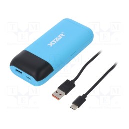 1 pcs x XTAR - PB2S BLUE - Charger: for rechargeable batteries, Li-Ion, 3.6/3.7V, 5VDC