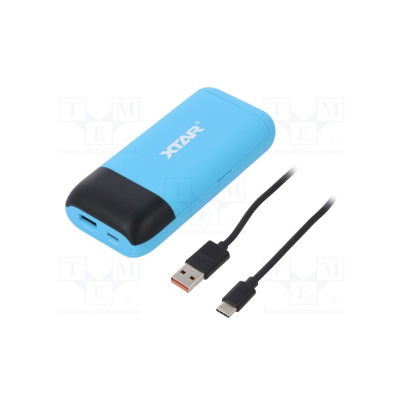 1 pcs x XTAR - PB2S BLUE - Charger: for rechargeable batteries, Li-Ion, 3.6/3.7V, 5VDC