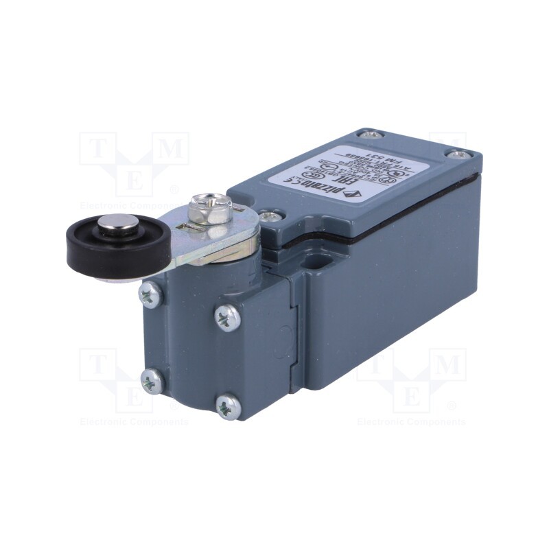 1 pcs x PIZZATO ELETTRICA - FM 531 - Limit switch, lever R 35mm, plastic roller Ø18mm, NO + NC, 10A