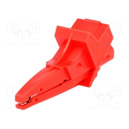 1 pcs x ELECTRO-PJP - 5004-LM-IEC-RT - Crocodile clip, 20A, 1kVDC, red, Grip capac: max.25mm