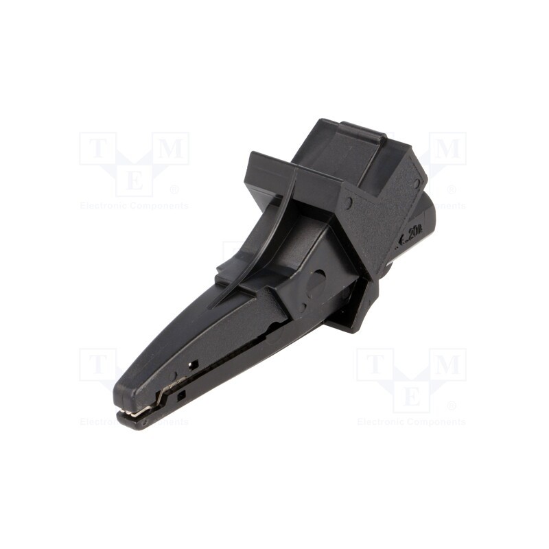 1 pcs x ELECTRO-PJP - 5004-LM-IEC-SW - Crocodile clip, 20A, 1kVDC, black, Grip capac: max.25mm