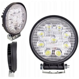 Halogen searchlight work lamp 9x LED 12 24v 110mm