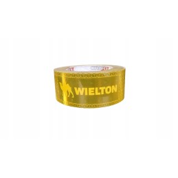 Yellow contour warning reflective tape with the Wielton Orafol logo