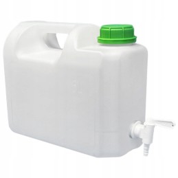 Canister with tap for water, liquids, drinks, 5l, certified