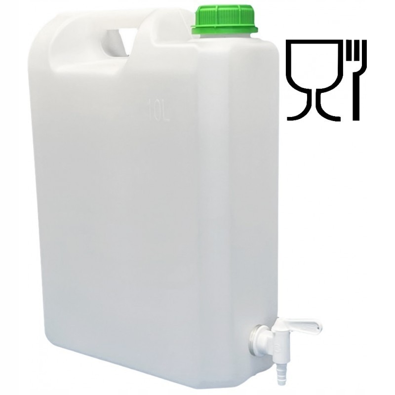 Canister tank for water and drinks, 10l, certified