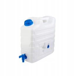 Solid water container with tap, 15 liters