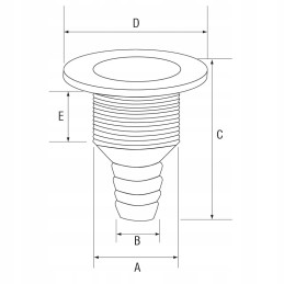 PVC transition pipe 3 4 for 18 mm hose