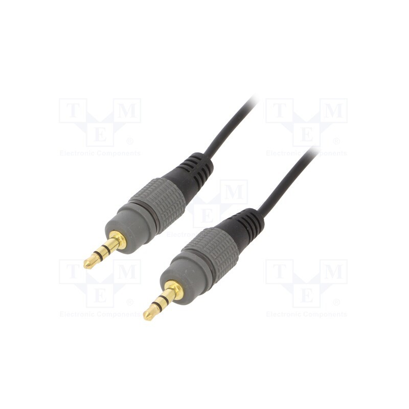 1 pcs x GEMBIRD - CCAP-3535MM-1.5M - Cable, Jack 3.5mm 3pin plug,both sides, 1.5m, black