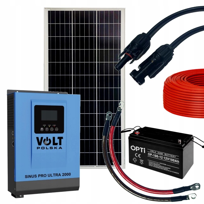 Mini solar power plant 140w set 230v 1000wh