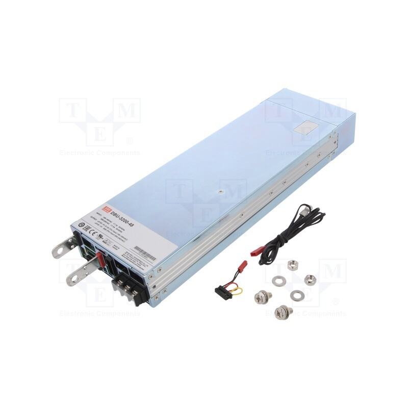1 pcs x MEAN WELL - DBU-3200-48 - Charger: for rechargeable batteries, acid-lead,gel, 180÷550Ah