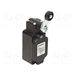 1 pcs x PIZZATO ELETTRICA - FP 531 - Limit switch, lever R 40mm, plastic roller Ø20mm,rubber seal