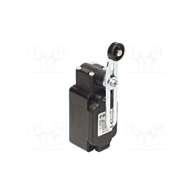 1 pcs x PIZZATO ELETTRICA - FP 535 - Limit switch, adjustable lever, roller, NO + NC, 10A, max.250VAC