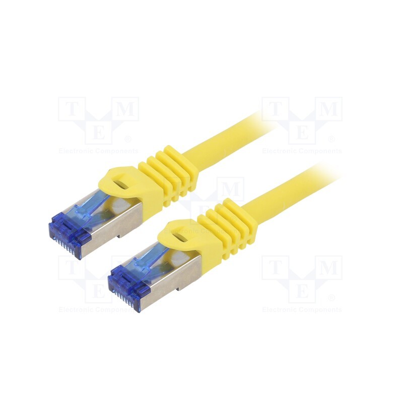 1 pcs x LOGILINK - C6A047S - Patch cord, S/FTP, 6a, stranded, Cu, LSZH, yellow, 1.5m, 26AWG