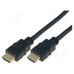 1 pcs x DIGITUS - AK-330107-100-S - Cable, HDMI 1.4, HDMI plug,both sides, PVC, 10m, black, 28AWG