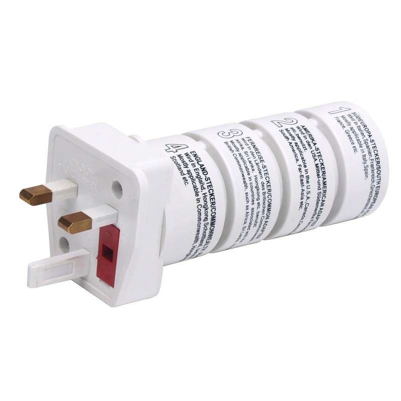 Travel adapters 4 types