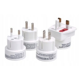 Travel adapters 4 types