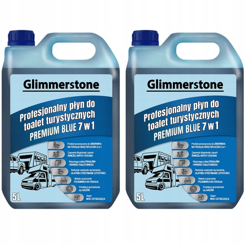 Fluid for tourist toilets 7in1 premium blue 10l