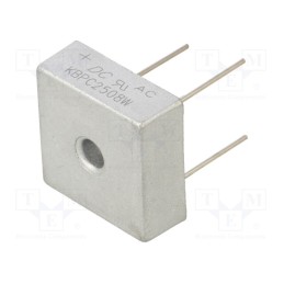 1 pcs x DC COMPONENTS - KBPC2508W - Bridge rectifier: single-phase, Urmax: 800V, If: 25A, Ifsm: 400A