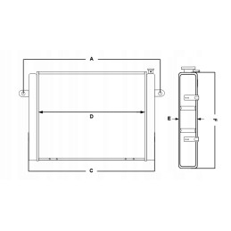 Radiator manual trolley toyota 7 10 4y 5k 1dz
