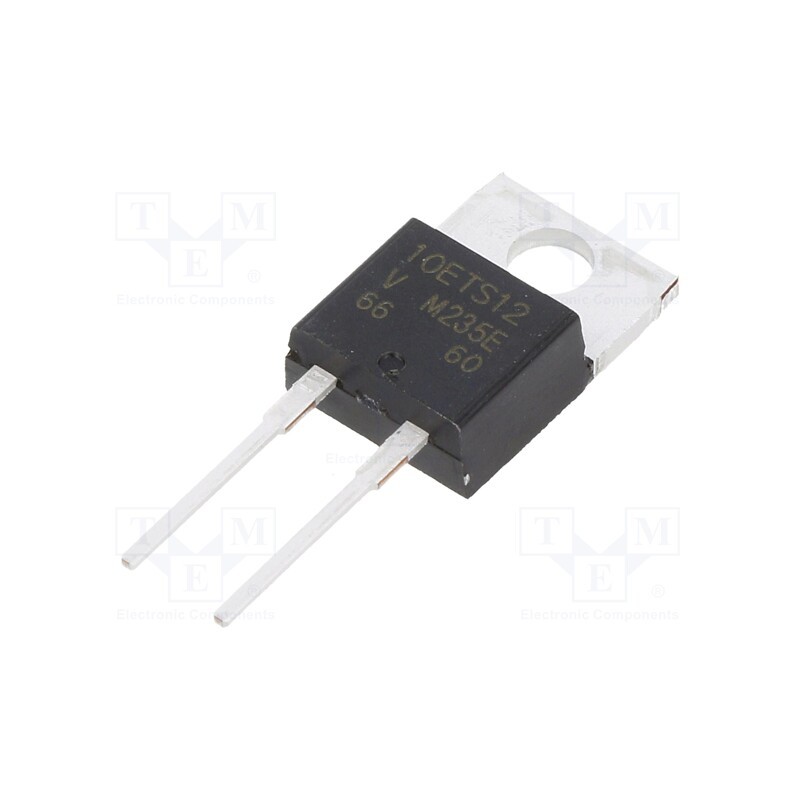 1 pcs x VISHAY - VS-10ETS12-M3 - Diode: rectifying, THT, 1.2kV, 10A, , Ifsm: 135A, TO220AC