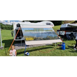 SS70 premium logo awning front wall 10cm