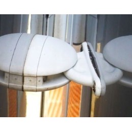 Door lock, wide latch, catch, stopwatch, white