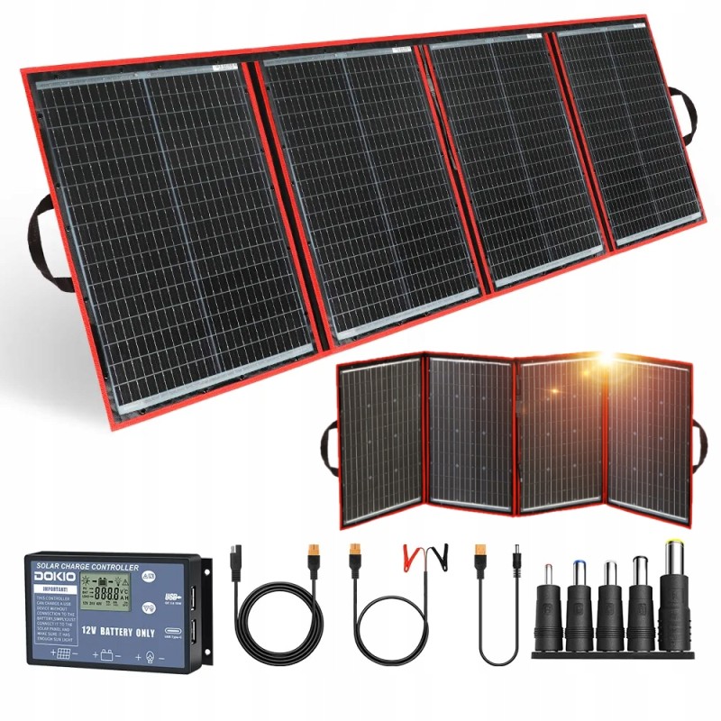 Photovoltaic panel solar foldable 18v 220w controller 12v 20a