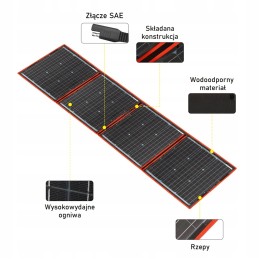 Photovoltaic panel solar foldable 18v 220w controller 12v 20a