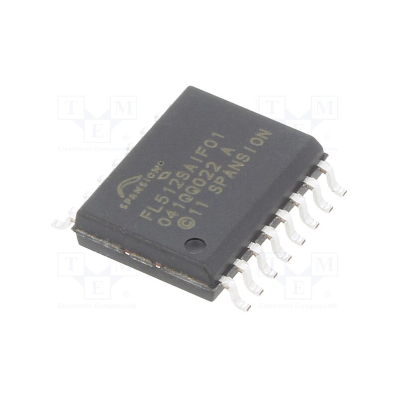 1 pcs x INFINEON (CYPRESS) - S25FL512SAGMFI011 - IC: FLASH memory, 512MbFLASH, SPI, 133MHz, 2.7÷3.6V, SO16, serial