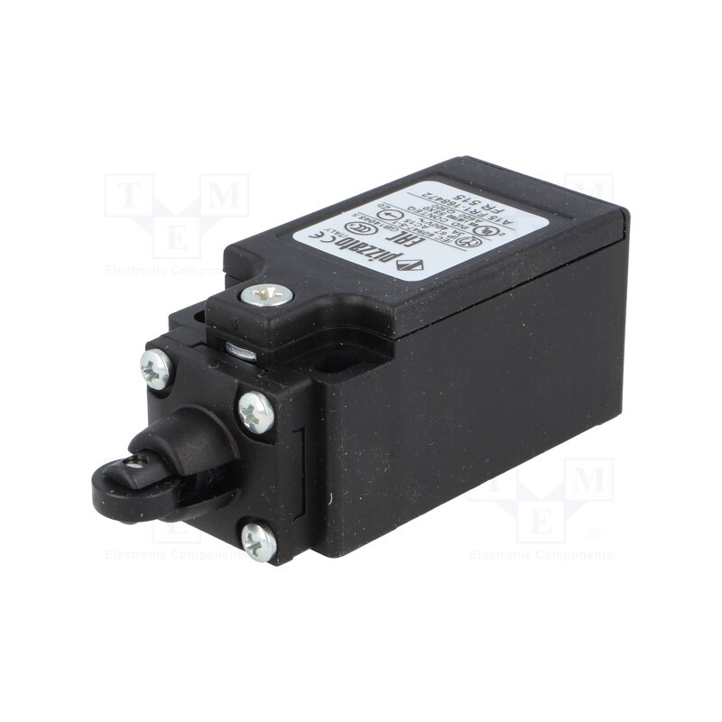 1 pcs x PIZZATO ELETTRICA - FR 515 - Limit switch, polymer roller Ø11mm, NO + NC, 10A, max.500VAC