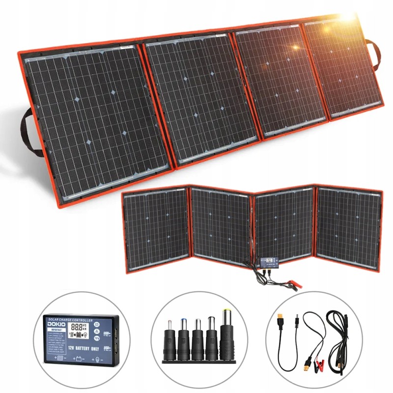 Photovoltaic panel foldable solar portable 18v 160w controller 12v 10a