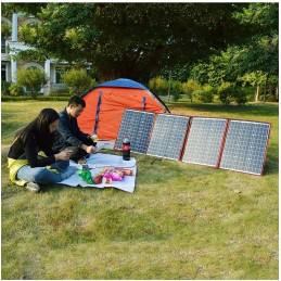 Photovoltaic panel foldable solar portable 18v 160w controller 12v 10a