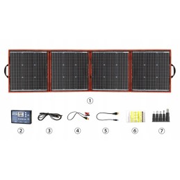Photovoltaic panel foldable solar portable 18v 160w controller 12v 10a