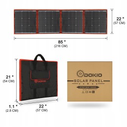 Photovoltaic panel foldable solar portable 18v 160w controller 12v 10a