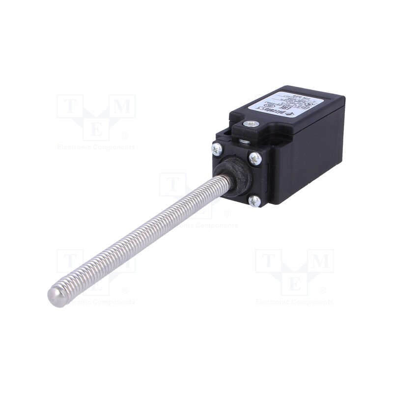 1 pcs x PIZZATO ELETTRICA - FR 525 - Limit switch, spring length 103mm, NO + NC, 10A, max.500VAC, IP67