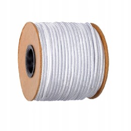 Expander, elastic rubber rope, fi 8 mm, white, 10 m