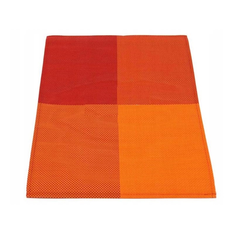 Table mats for camping tableware, 2x orange