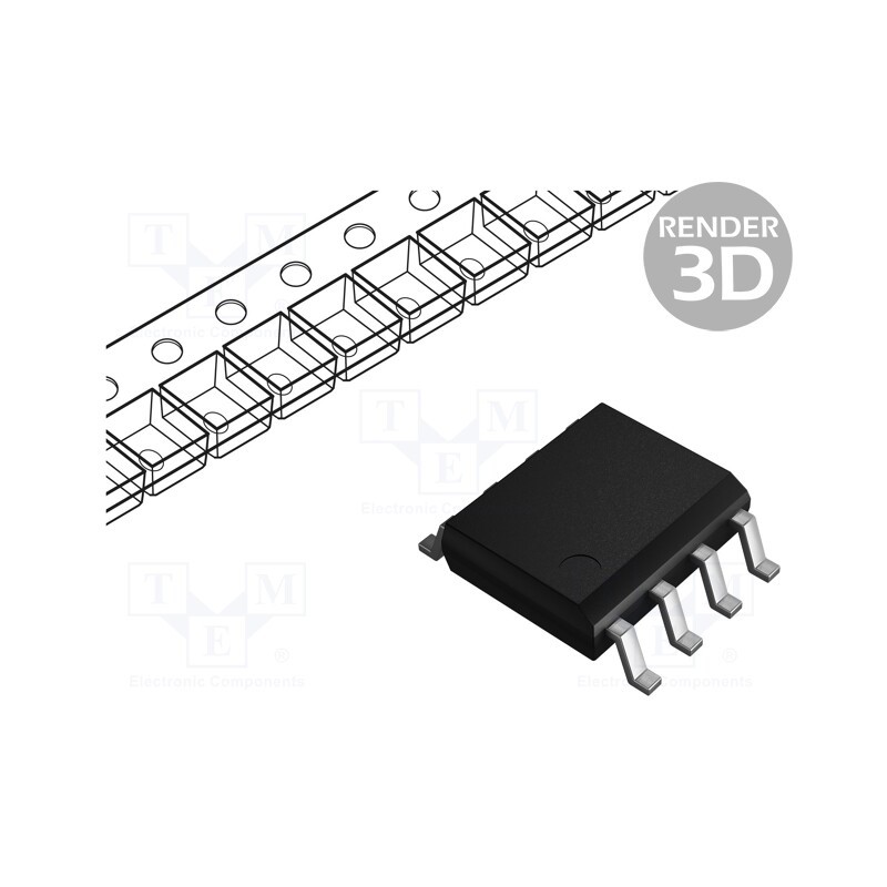 1 pcs x MICROCHIP TECHNOLOGY - MIC2545A-2YM - IC: power switch, high-side, 3A, Ch: 1, MOSFET, SMD, SO8,