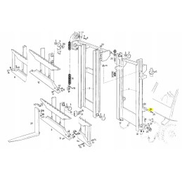 Linde tilt actuator pin 0009122146