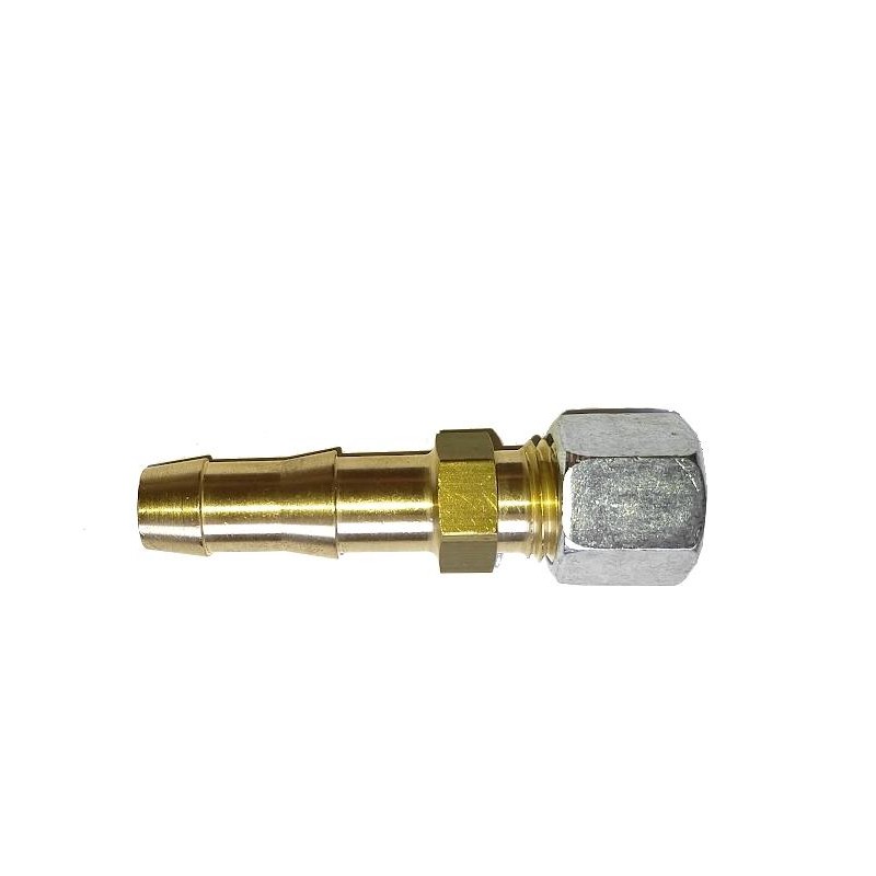 RVS 8 metal pipe connector for a hose