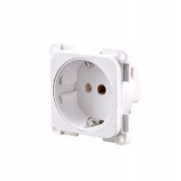 Schuko insert, 2 poles, 10 16 a 250 v, white