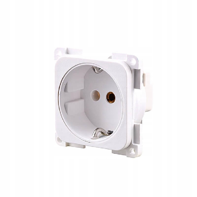 Schuko insert, 2 poles, 10 16 a 250 v, white