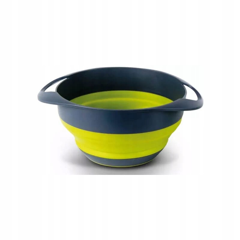 Foldable silicone bowl, strainer, drainer, lime