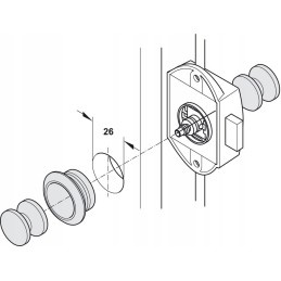 Cabinet door lock furniture toilet button toilet