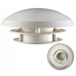 Roof vent, mushroom head, hood, 110mm