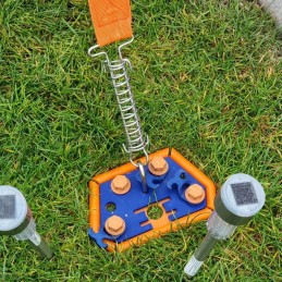 Floor mounting plates, 4 pcs, peggy peg in shaft