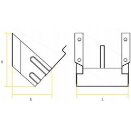 Large handle wheel chock lock TK2041 E53