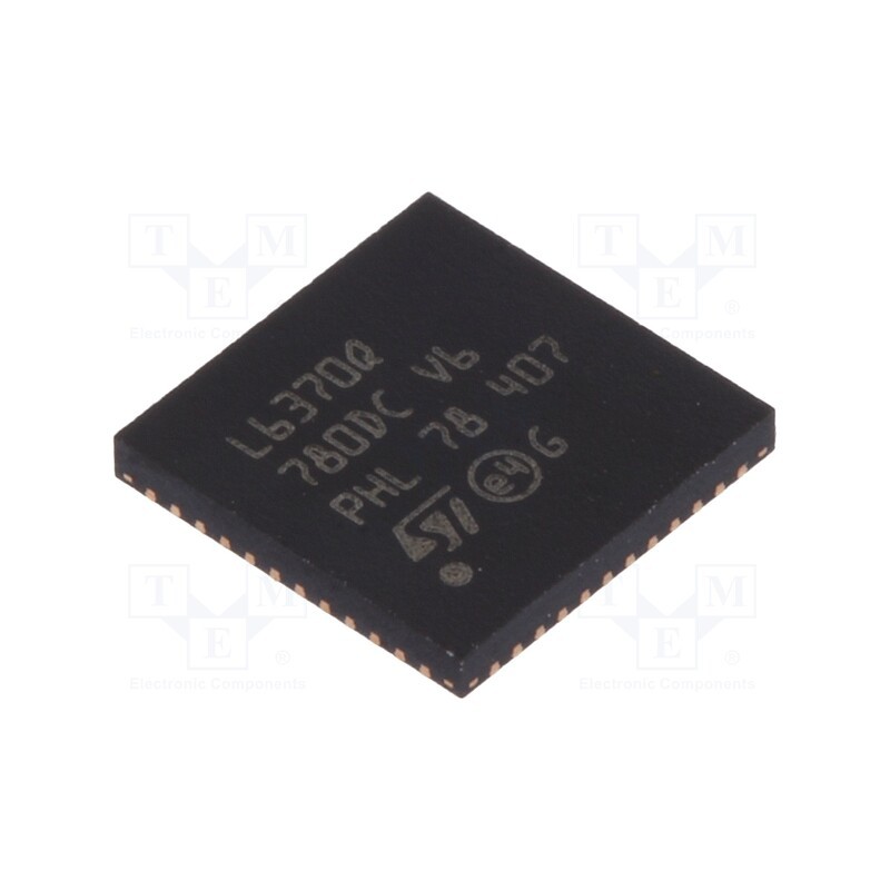 1 pcs x STMicroelectronics - L6370Q - IC: power switch, high-side, 2.5A, Ch: 1, SMD, VFQFPN48, , 25kHz
